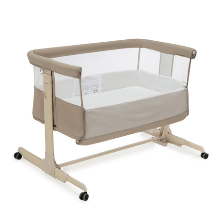 Babymore Neera Bedside Crib - Khaki
