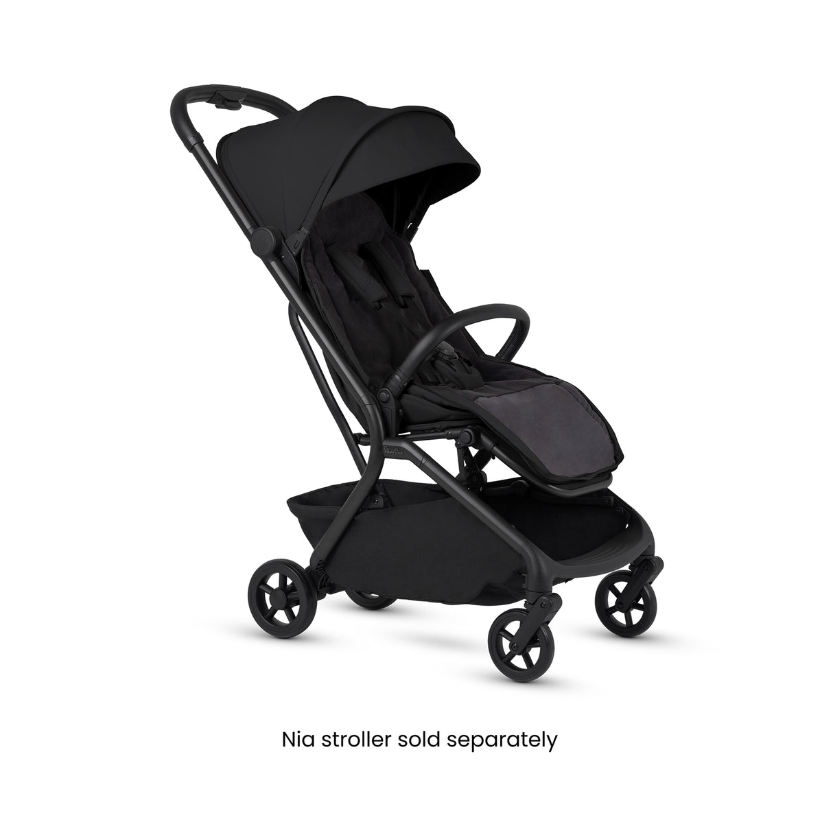 Silver Cross Nia Travel System with Glide 360 Plus Car Seat, ISOFIX Base & Accessories - Onyx