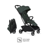Silver Cross Nia Travel System with Glide 360 Plus Car Seat, ISOFIX Base & Accessories - Conifer