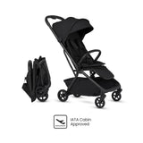 Silver Cross Nia Travel System with Glide 360 Plus Car Seat & ISOFIX Base - Onyx