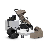 Silver Cross Nia Travel System with Glide 360 Plus Car Seat & ISOFIX Base - Champagne