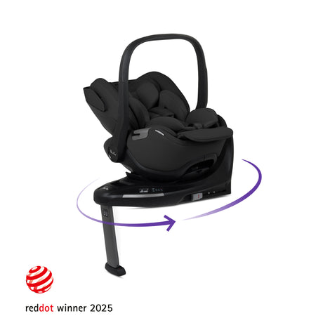 Silver Cross Nia Travel System with Glide 360 Plus Car Seat, ISOFIX Base & Accessories - Chocolate