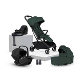 Silver Cross Nia Travel System with Glide 360 Plus Car Seat & ISOFIX Base - Conifer