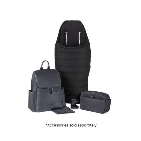 Silver Cross Nia Travel System with Glide 360 Plus Car Seat & ISOFIX Base - Onyx