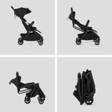 Silver Cross Nia Travel System with Glide 360 Plus Car Seat & ISOFIX Base - Onyx
