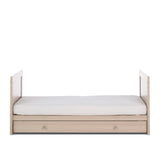 Obaby Nika 2 Piece Nursery Furniture Set with Cot Bed, Under Drawer and Dresser - Aspen