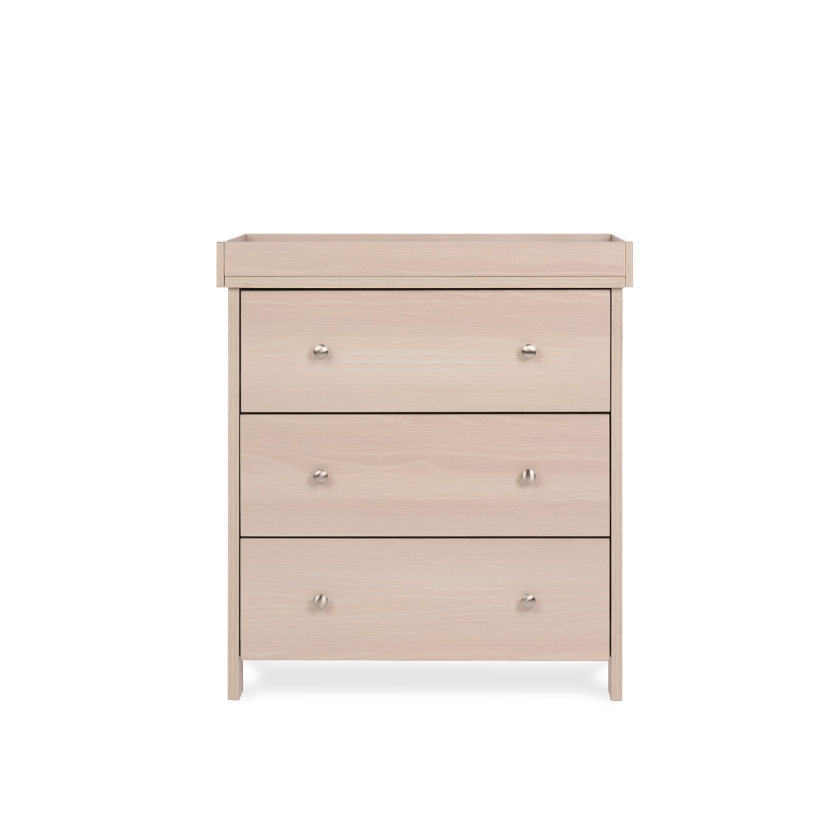 Obaby Nika 3 Piece Nursery Furniture Set with Cotbed, Dresser and Wardrobe - Aspen