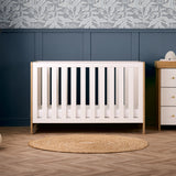 Obaby Nika 2 Piece Furniture Set with Cotbed and Dresser/Changing Unit - Oak & White