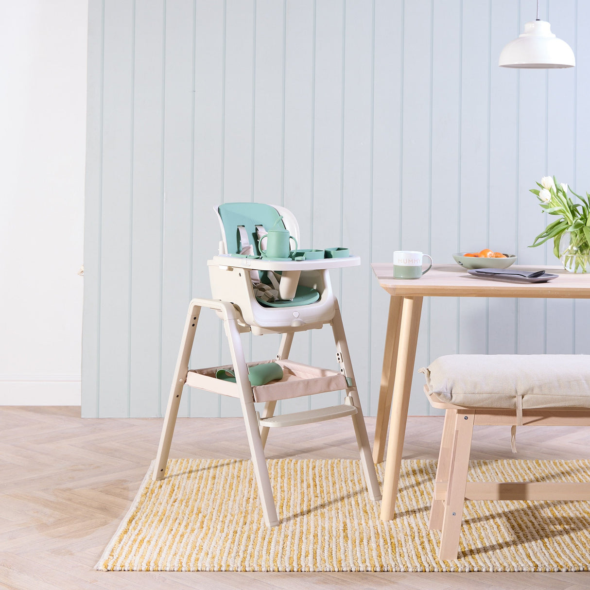 Tutti Bambini Nova Maison Highchair Accessory Pack - Basil