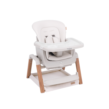 Tutti Bambini Nova Evolutionary 7-in-1 Highchair – Ecru & Scandinavian Walnut