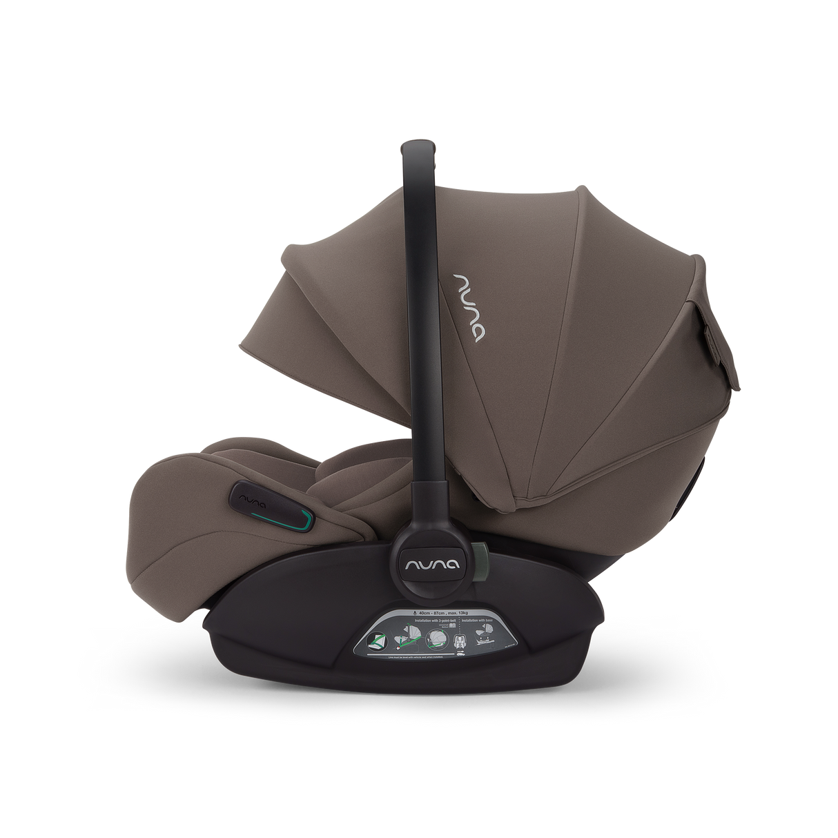 Nuna Mixx Next Travel System with ARRA Flex Car Seat & Curv ISOFIX Base - Chestnut