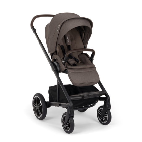 Nuna Mixx Next Travel System with ARRA Flex Car Seat, Curv ISOFIX Base & Stand- Chestnut