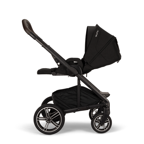 Nuna Mixx Next Travel System with ARRA Flex Car Seat, Curv ISOFIX Base & Stand - Caviar