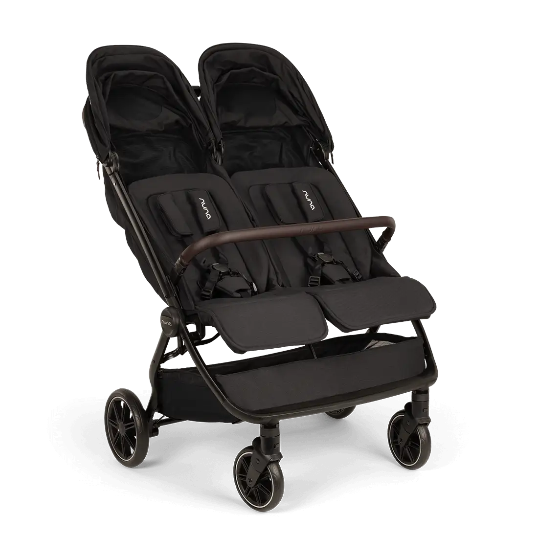Nuna TRVL DUBL Side-by-Side Stroller – Caviar