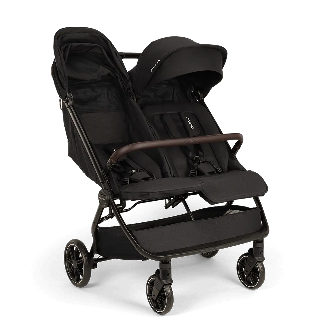 Nuna TRVL DUBL Side-by-Side Stroller – Caviar
