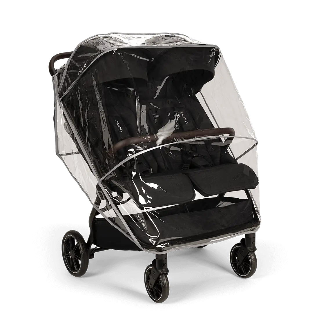 Nuna TRVL DUBL Side-by-Side Stroller – Caviar