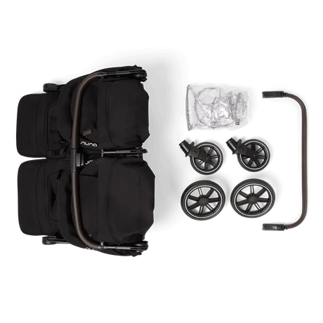 Nuna TRVL DUBL Side-by-Side Stroller – Caviar