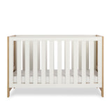 Obaby Nika 2 Piece Furniture Set with Cotbed and Dresser/Changing Unit - Oak & White