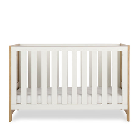 Obaby Nika Cot Bed - Oak & White