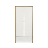 Obaby Nika Double Wardrobe - Oak & White