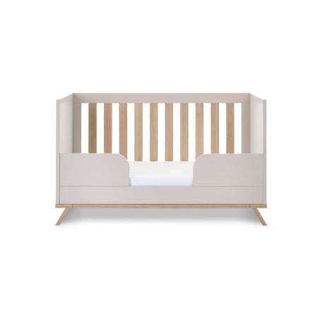 Obaby Thea 3 Piece Nursery Furniture Set with Cot Bed, Dresser & Wardrobe - Latte
