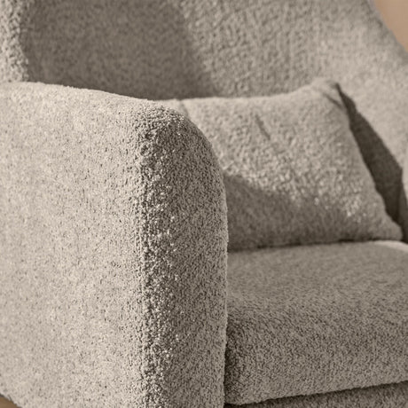 Tutti Bambini Oscar Luxe Rocking Chair & Footstool - Teddy Mushroom