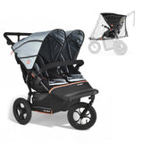 Out n About Nipper V6 Double Pushchair - Rocksalt Grey