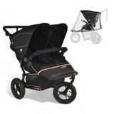 Out n About Nipper V6 Double Pushchair - Summit Black