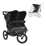 Out n About Nipper V6 Plus Double Pushchair - Summit Black