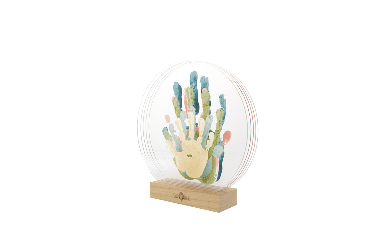 Petit Artichaut Acrylic Family Hand Print Keepsake