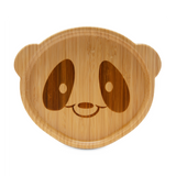 Bamboo Panda Weaning Set with Spoon, Bib & Bowl