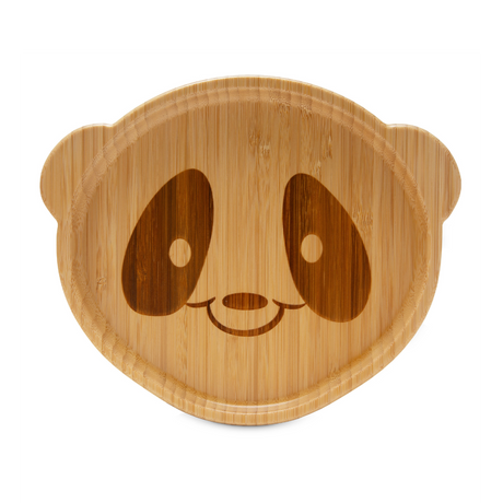 Bamboo Panda Weaning Set with Spoon, Bib & Bowl