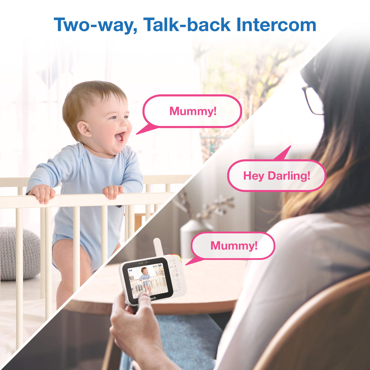 VTech RM4761 3.5" Smart Pan & Tilt Baby Video Monitor