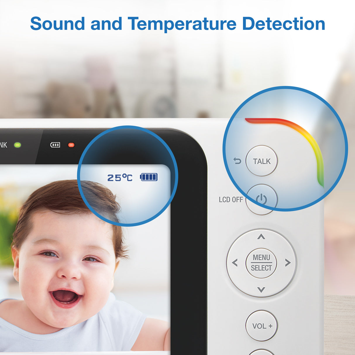 VTech RM4761 3.5" Smart Pan & Tilt Baby Video Monitor