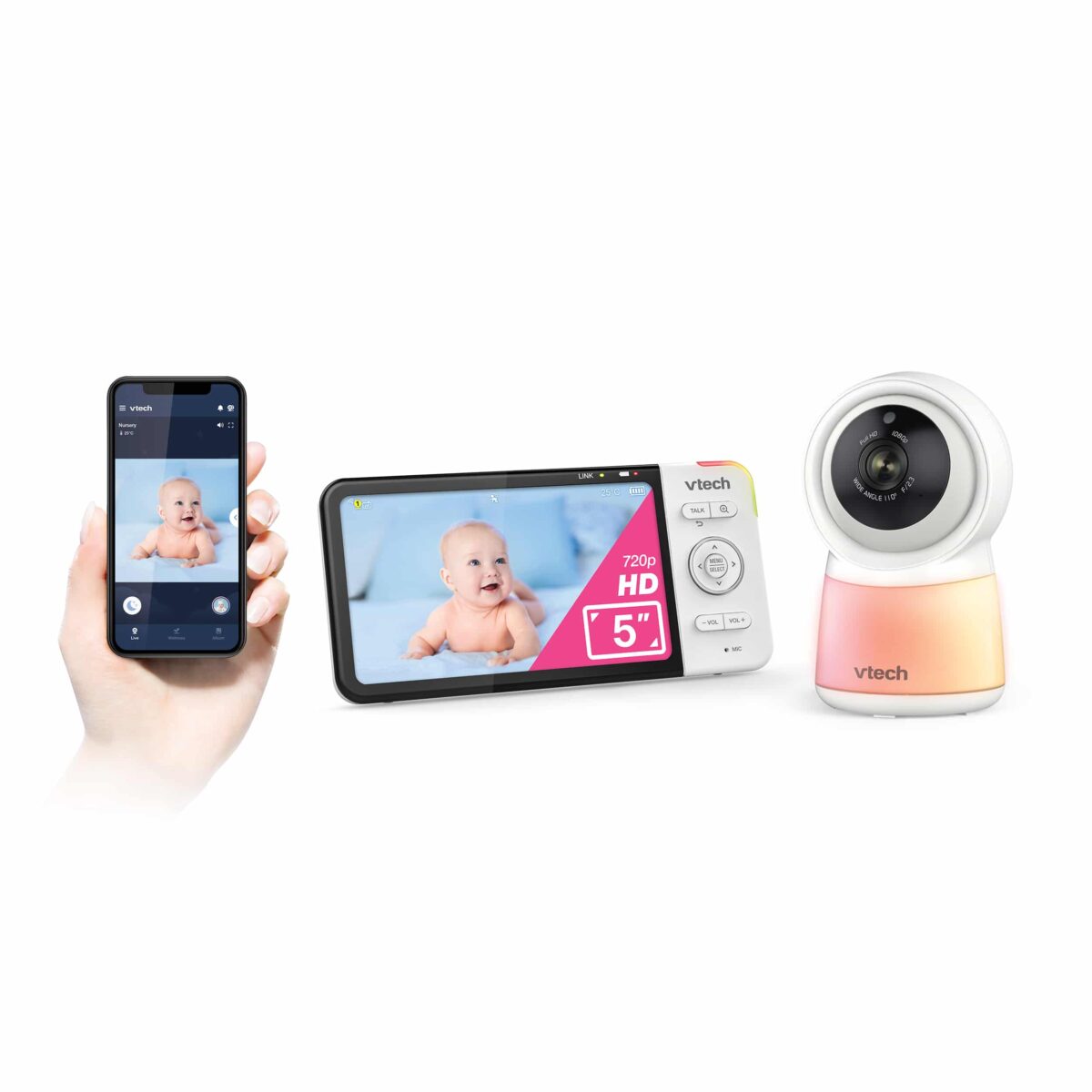 RM5755HD 5″ HD Smart Wi Fi Video Monitor
