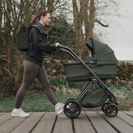 Silver Cross Reef 2 Ultimate Travel System Bundle with Glide Plus 360 Car Seat and ISOFIX Base - Pewter