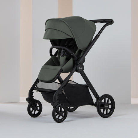 Silver Cross Reef 2 Ultimate Travel System Bundle with Glide Plus 360 Car Seat and ISOFIX Base - Pewter