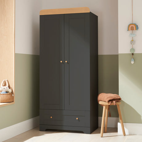 Tutti Bambini Rio Wardrobe - Slate & Honey Oak