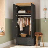 Tutti Bambini Rio Wardrobe - Slate & Honey Oak