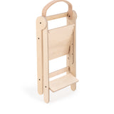 MamaToyz Folding Learning Tower Natural Beech Wood Montessori Child Safety Platform