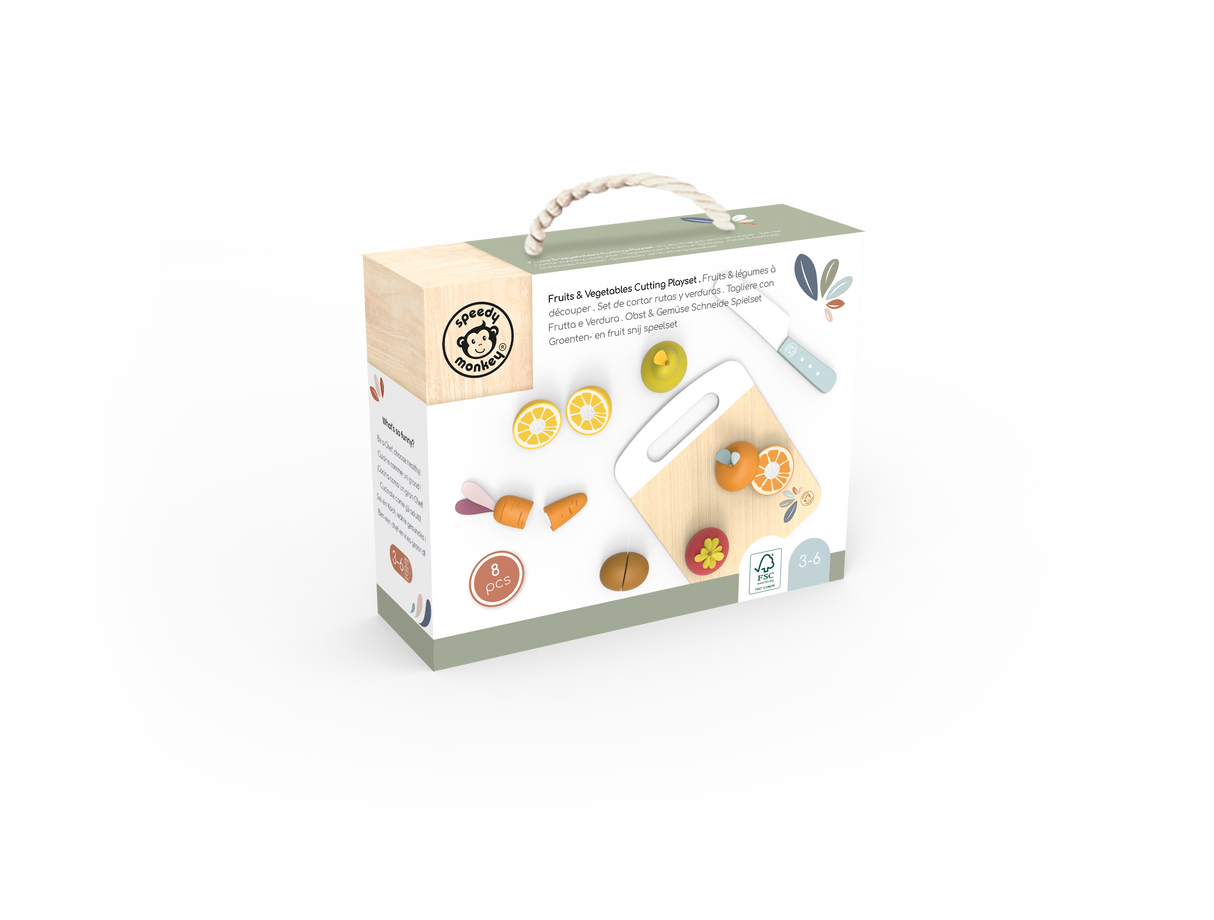Speedy Monkey Fruit & Vegetable Cutting Playset