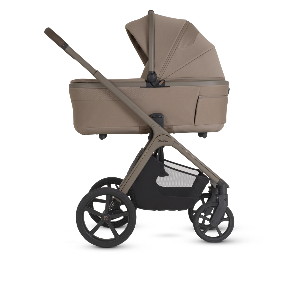 Silver Cross Cove 2 Ultimate Bundle with Glide Plus 360 Infant Car Seat and ISOFIX Base Plus - Champagne