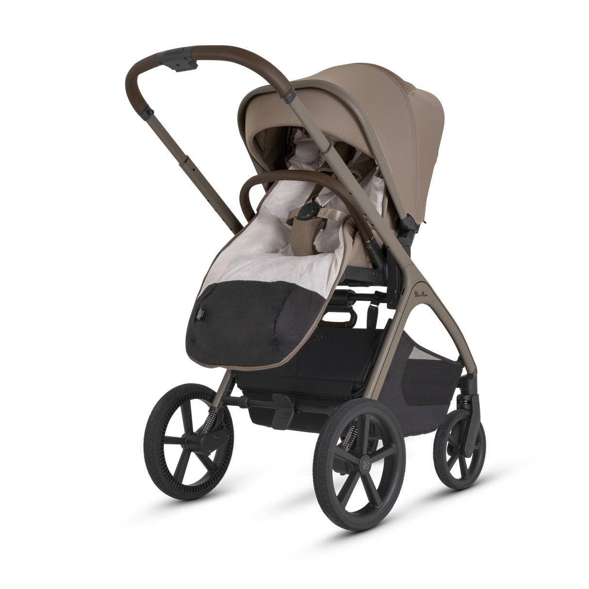Silver Cross Cove 2 Ultimate Bundle with Glide Plus 360 Infant Car Seat and ISOFIX Base Plus - Champagne