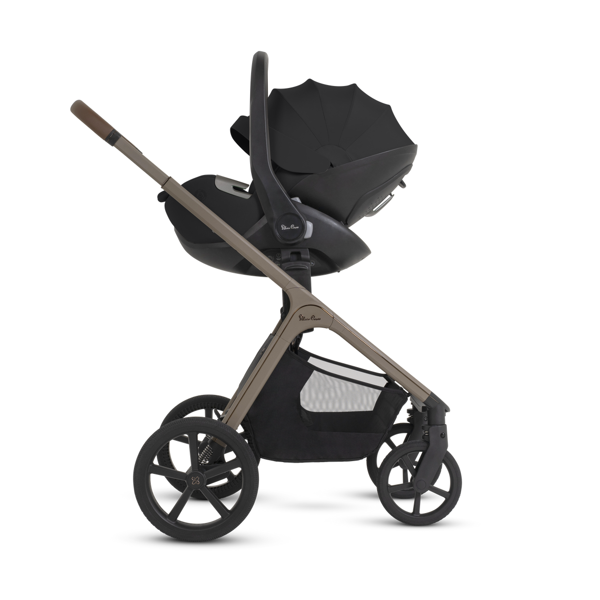 Silver Cross Cove 2 Ultimate Bundle with Glide Plus 360 Infant Car Seat and ISOFIX Base Plus - Champagne