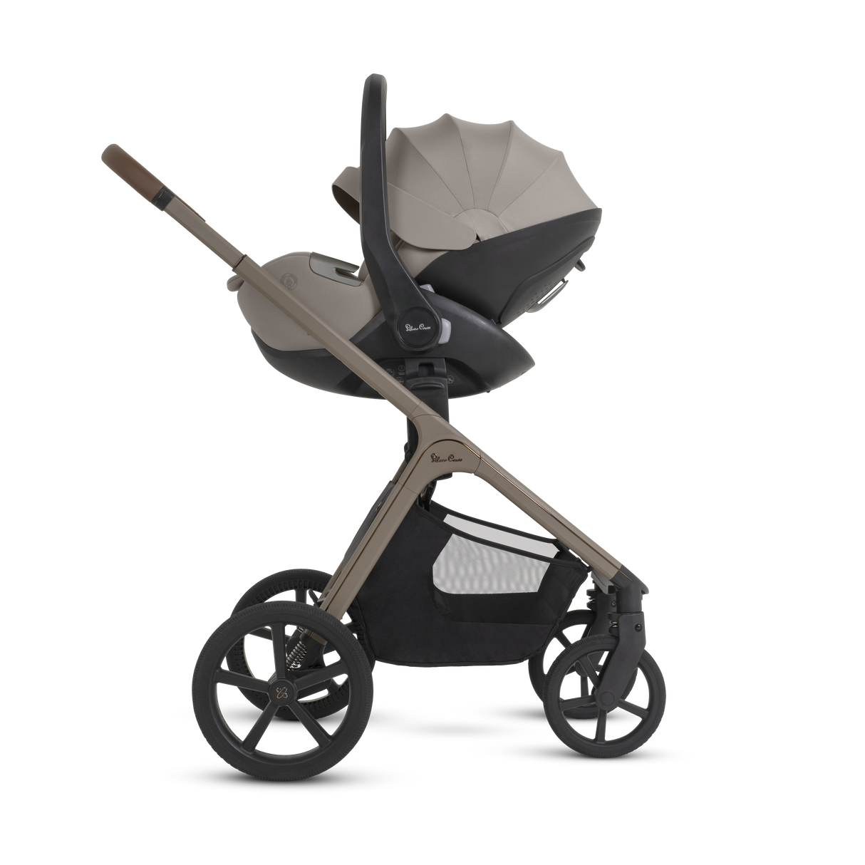 Silver Cross Cove 2 Ultimate Bundle with Glide Plus 360 Infant Car Seat and ISOFIX Base Plus - Champagne