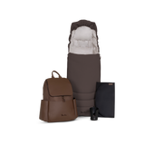 Silver Cross Cove 2 Ultimate Bundle with Glide Plus 360 Infant Car Seat and ISOFIX Base Plus - Chocolate