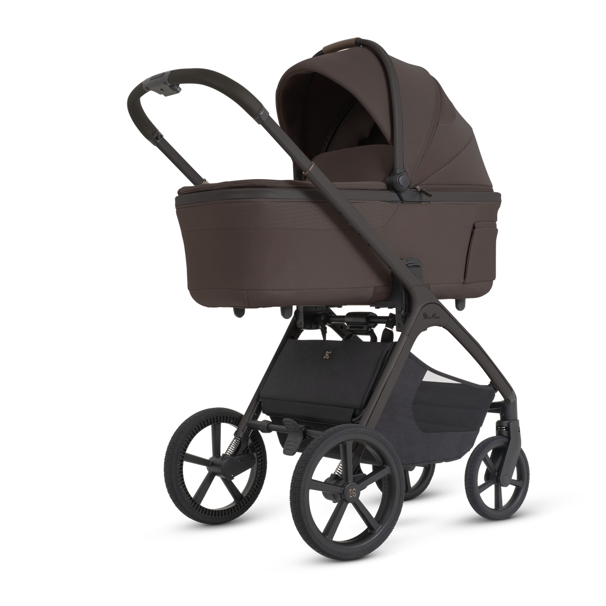 Silver Cross Cove 2 Ultimate Bundle with Glide Plus 360 Infant Car Seat and ISOFIX Base Plus - Chocolate
