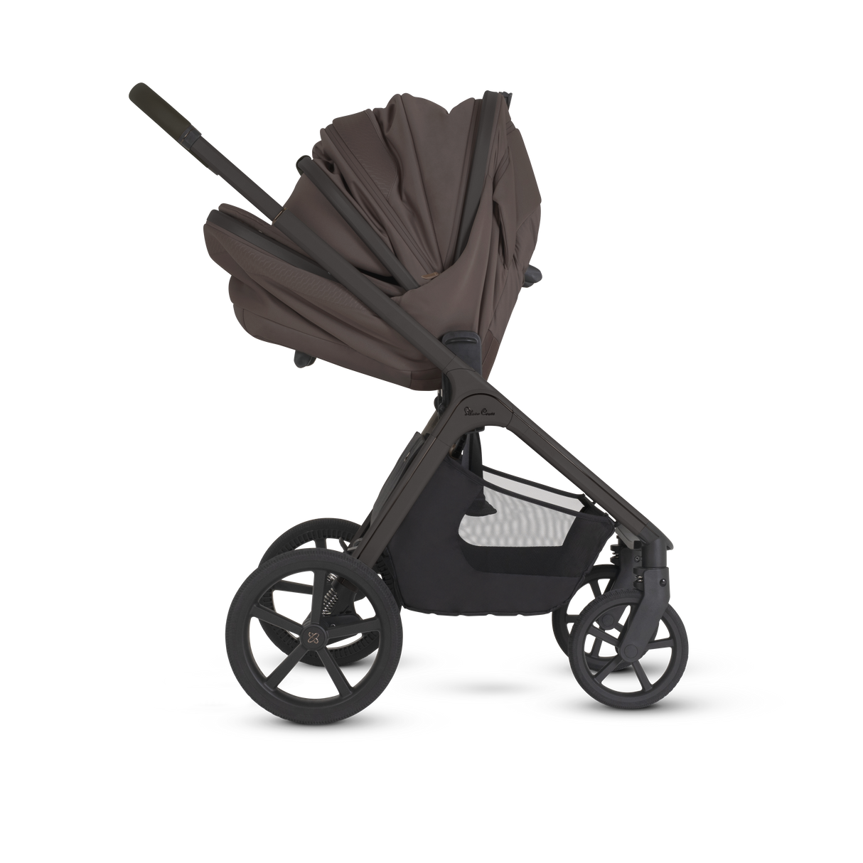 Silver Cross Cove 2 Ultimate Bundle with Glide Plus 360 Infant Car Seat and ISOFIX Base Plus - Chocolate
