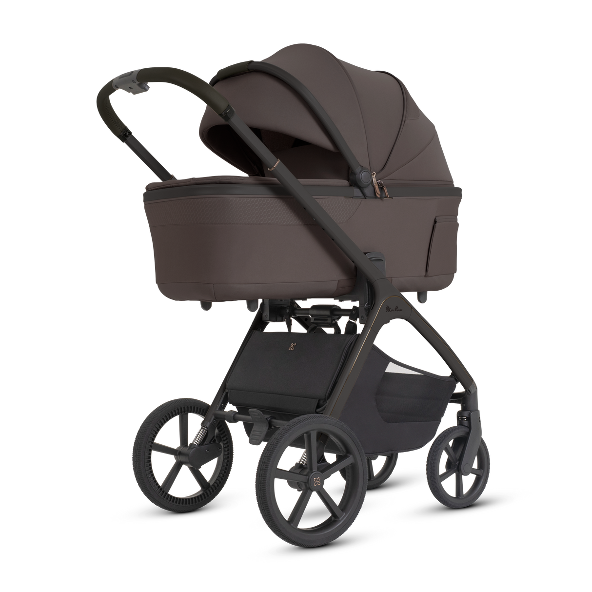 Silver Cross Cove 2 Ultimate Bundle with Glide Plus 360 Infant Car Seat and ISOFIX Base Plus - Chocolate