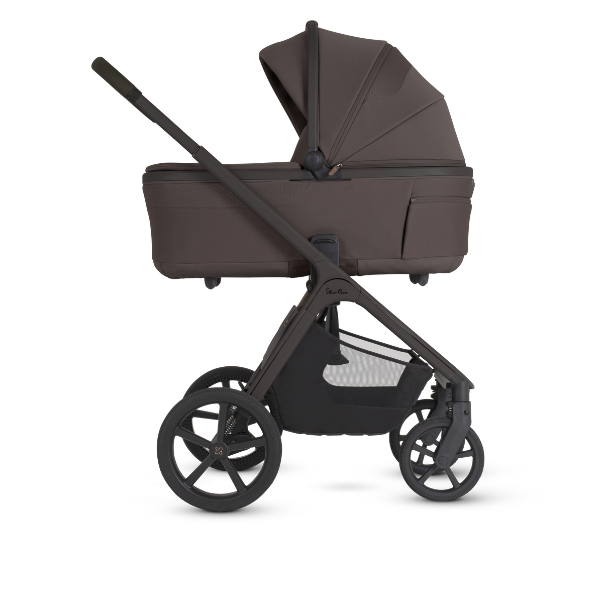 Silver Cross Cove 2 Ultimate Bundle with Glide Plus 360 Infant Car Seat and ISOFIX Base Plus - Chocolate